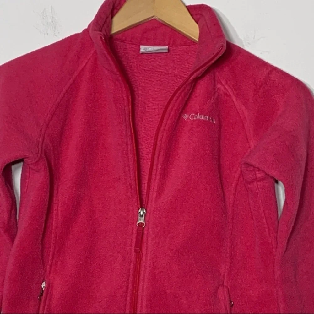 EUC Hot‎ Pink Columbia Zip Front Fleece Jacket